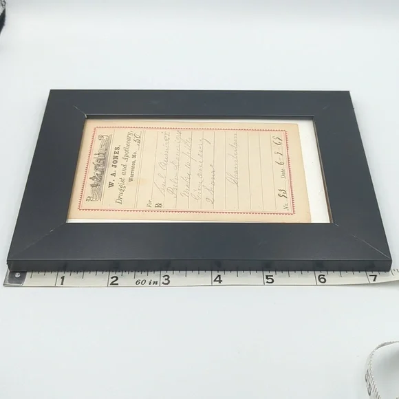 Antique Victorian 1869 6-9 druggist and apothecary receipt - Picture 6 of 7